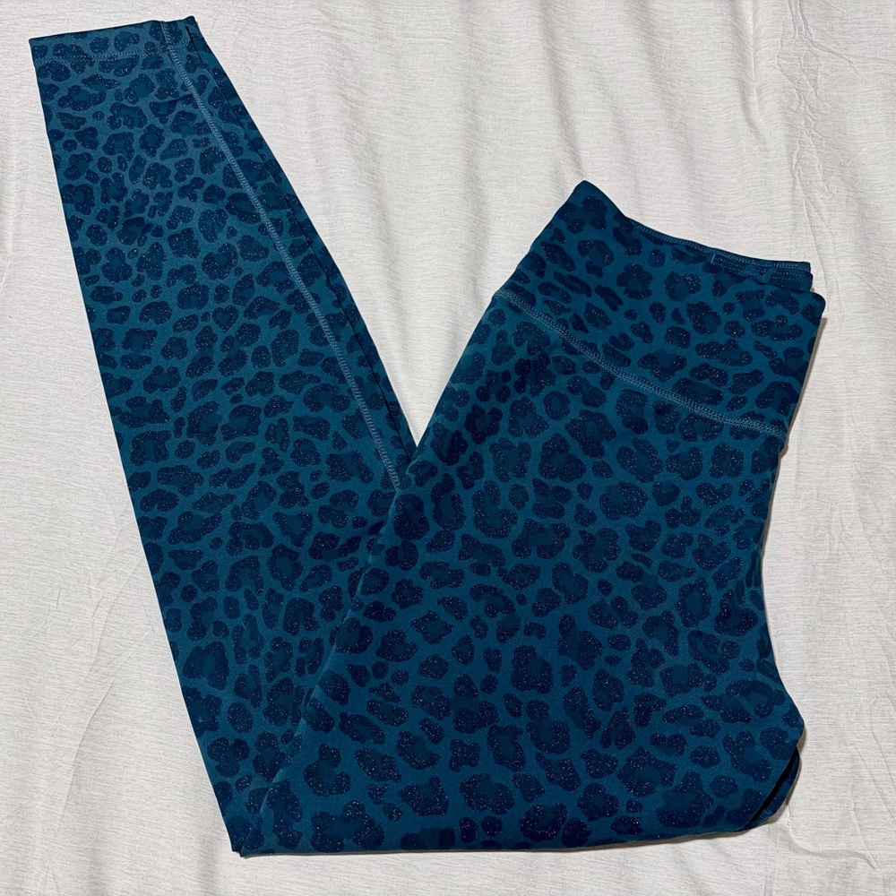 💚 Nike Teal/Green Animal Print Leggings - Size Small 💚